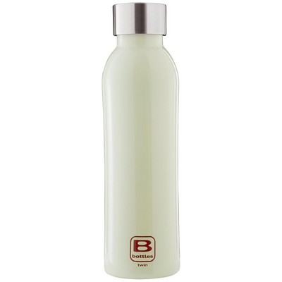 B Bottles Twin – Hellgrün – 500 ml – Doppelwandige Thermoflasche aus 18/10 Edelstahl